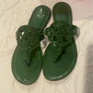 Tory Burch Miller sandal in green leather